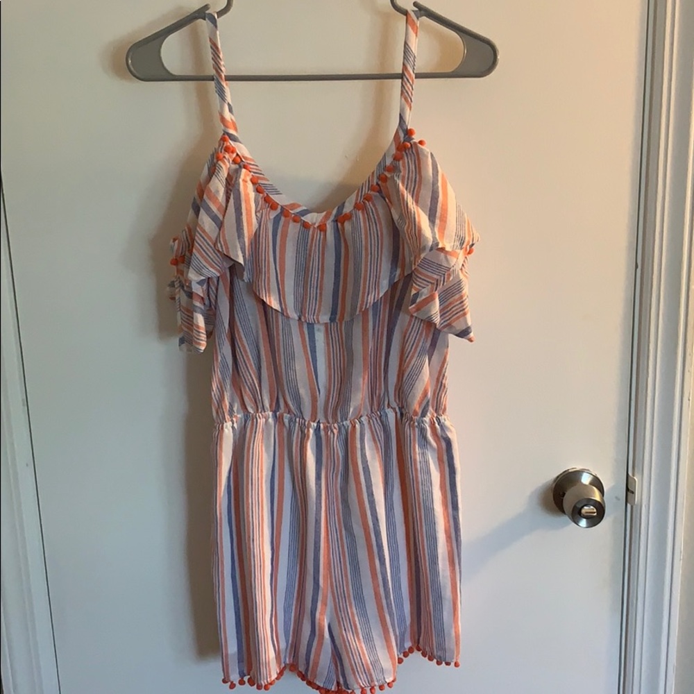 NWT Aqua Romper- off the shoulder